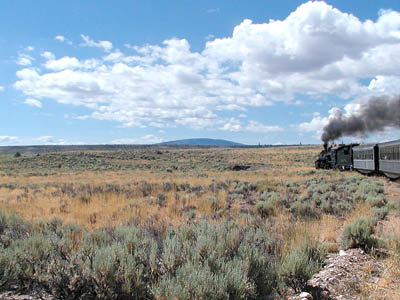 Cumbres & Toltec, train and plain